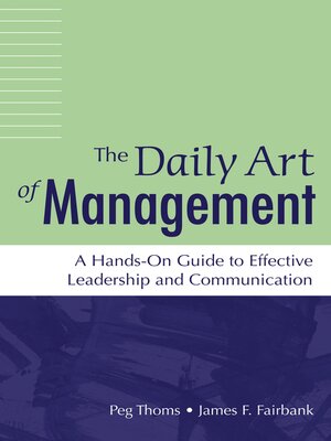 cover image of The Daily Art of Management